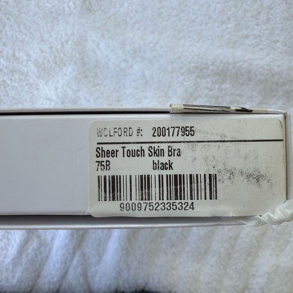 NWT Wolford Sheer Touch Black Bra 34b - Picture 5 of 6